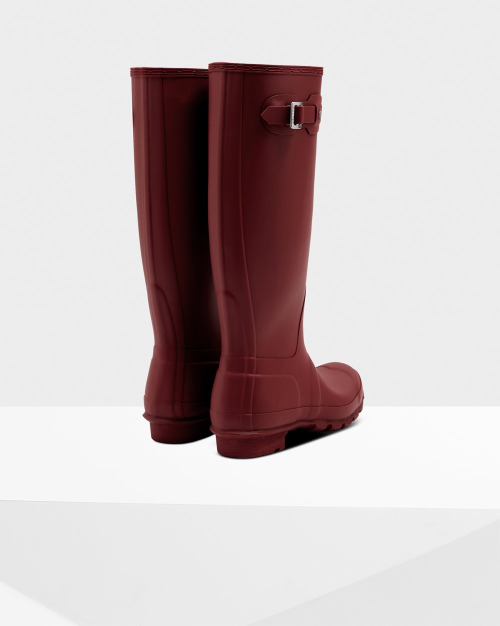 Galochas Altas Hunter Feminina Cinzentas Vermelhas - Original - 64ZWXVDIS